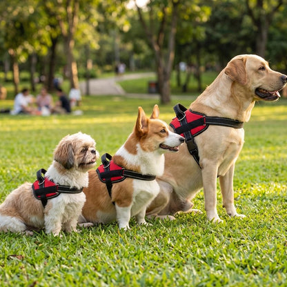 Harnais chien adapté aux petits chiens comme aux grandes races pour un ajustement optimal selon la morphologie