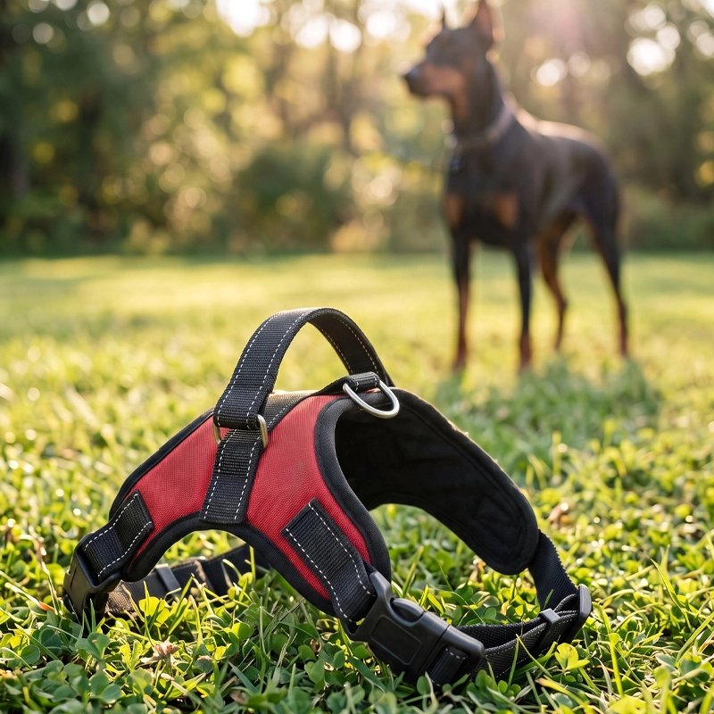 Harnais chien  système de fermetures rapides pour habiller et déshabiller l'animal simplement