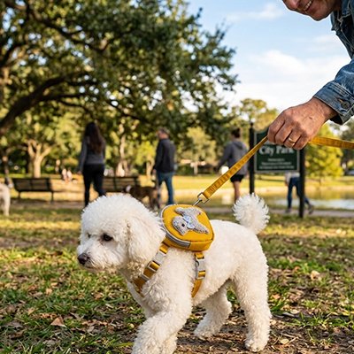 Harnais pour chien Ensemble coordonné avec une longe durable contrôle optimal durant les sorties