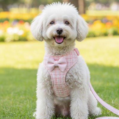 Harnais pour petit Chien Laisse assortie incluse: ensemble coordonné promenade stylée