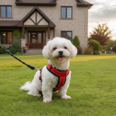 Harnais pour petit Chien tissu mesh aéré qui assure confort et ventilation même lors d'utilisations prolongées