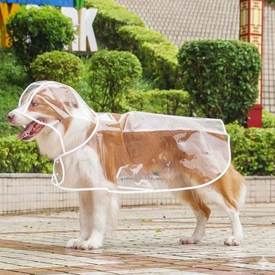 Imperméable pour chien​ Finitions soignées qui renforcent la durabilité et facilitent l'enfilage