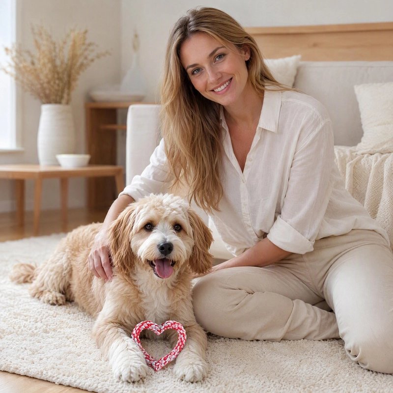 Jouet Chien  jouet à mordre et à tirer, favorise le jeu interactif