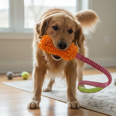 Jouet chien Les fibres agissent comme une brosse naturelle pendant la mastication pour l'hygiène bucco-dentaire