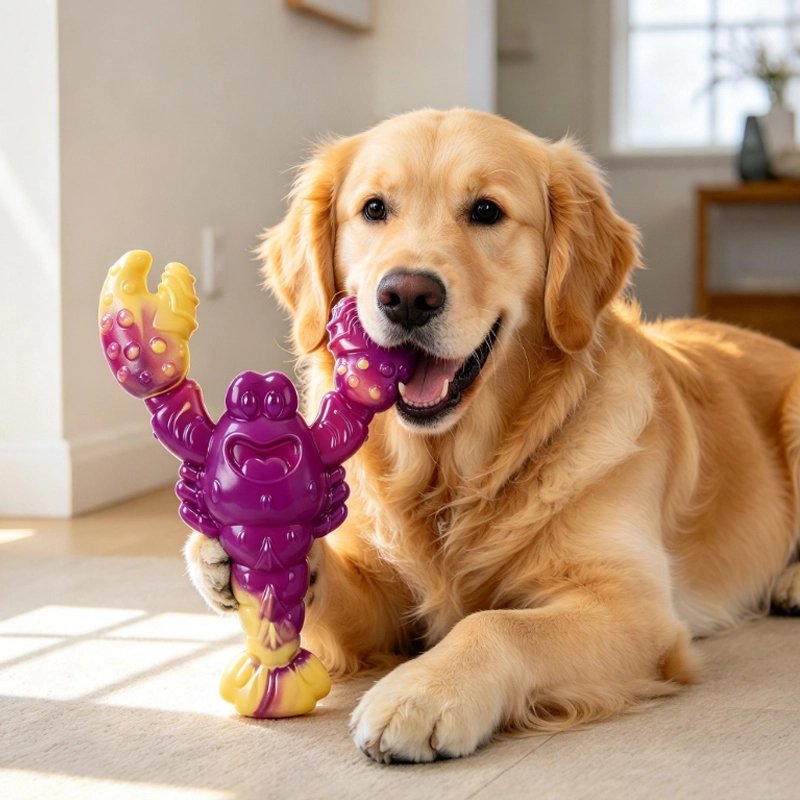 Jouet Chien motifs variés comme lapin ou crabe pour stimuler l'intérêt visuel du chien
