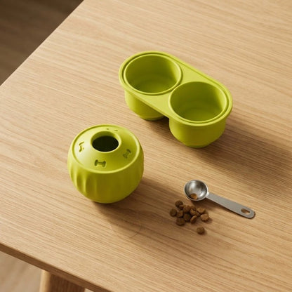 Jouet Chien silicone souple et résistant adapté usage alimentaire et ludique