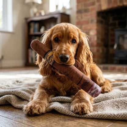 Jouet pour chien​ Idéale pour la préhension naturelle par la gueule du chien et facilite le jeu de rapport