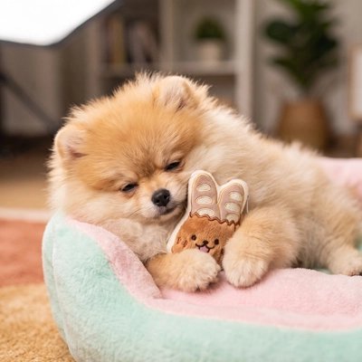 Jouet pour chien​ Surface lavable permettant de maintenir l'hygiène du jouet sur la durée
