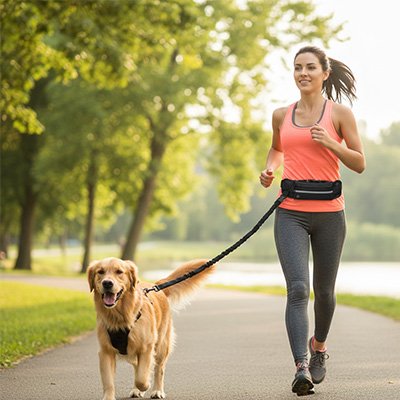 Laisse canicross Ajustement à la taille: s'adapte à différentes morphologies pour un port confortable