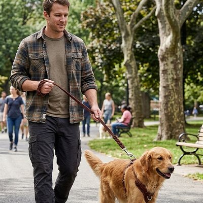 Laisse chien Convient aussi bien pour la marche quotidienne que pour le jogging sportif