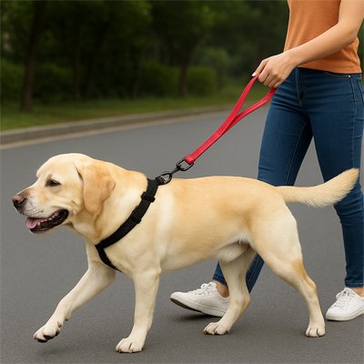 Laisse chien garantit une visibilité optimale lors des sorties nocturnes