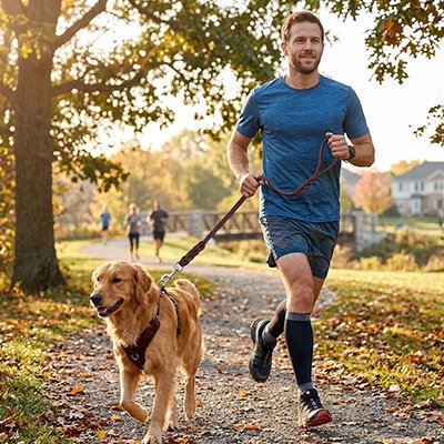 Laisse chien Permet d'adapter la distance promenade ou d'entraînement