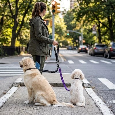 Laisse double pour Chien facilite la visibilité et apporte une touche esthétique modern