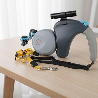 Laisse double pour Chien Mousquetons robustes: garantissent une fixation sécurisée aux colliers ou harnais