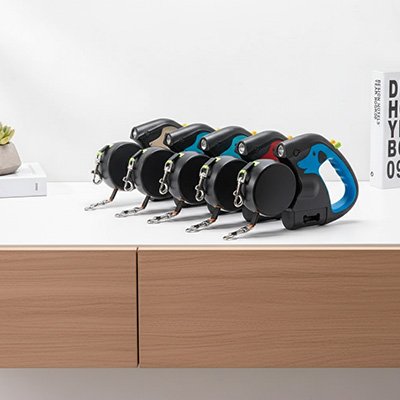 Laisse double pour Chien Poignée ergonomique: design confortable avec grip antidérapant pour une prise en main optimale lors des promenades