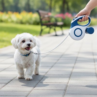 Laisse enrouleur chien poignée confortable avec forme arrondie facilitant la prise en main prolongée