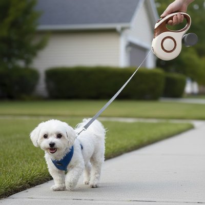 Laisse enrouleur chien Système de rétraction fluide: enroulement et déroulement progressif sans à-coups