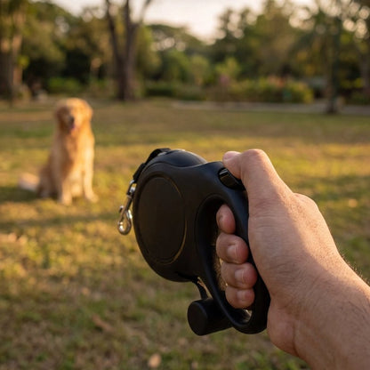 Laisse enrouleur Esthétique soignée avec finitions de qualité s'intégrant naturellement au quotidien des propriétaires d'animaux