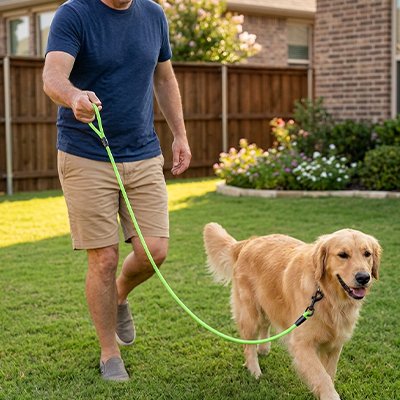 Laisse pour Chien contrôle optimal promenades offrant une liberté de mouvement suffisante au chien