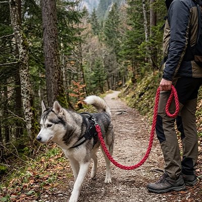 Laisse pour Chien corde épaisse tressée assurant résistance maximale aux tractions