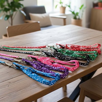 Laisse pour Chien Couleurs vives et motifs distinctifs Large gamme de designs colorés