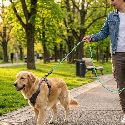 Laisse pour Chien Mousqueton métallique robuste