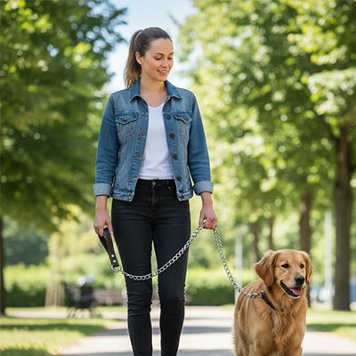 Laisse pour chien Permet une attache sécurisée et évite l'emmêlement grâce à sa rotation à 360 degrés