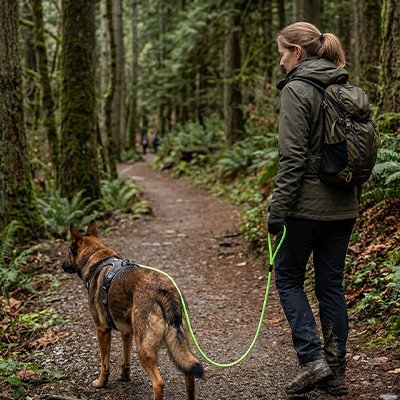 Laisse pour Chien s'adapte aux chiens de tailles différentes, du moyen au grand gabarit