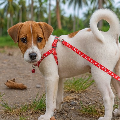 Laisse pour Chien Système complet avec harnais ajustable et laisse assortie contrôle optimal