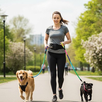 Laisse pour chien Système de fixation fiable pour éviter tout risque de détachement accidentel