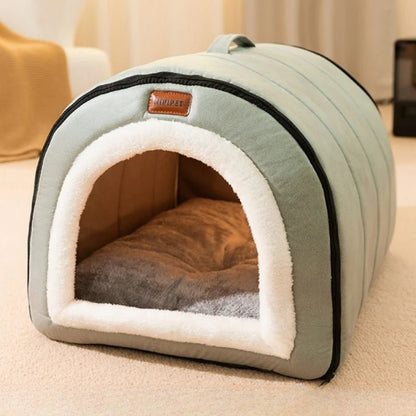 Lit dome pour chien qui garde bien leur chaleur tres doux et il aimes bien se cacher de la lumiere. - WOOF TOUT