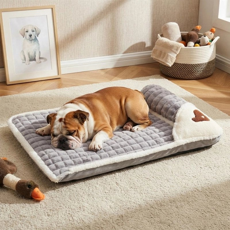 Lit pour Chien Zone dédiée pour poser la tête, apportant un appui supplémentaire et une touche décorative
