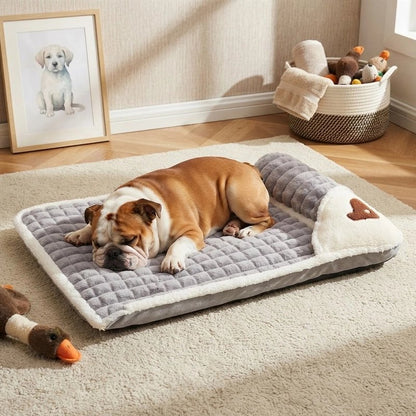 Lit pour Chien Zone dédiée pour poser la tête, apportant un appui supplémentaire et une touche décorative