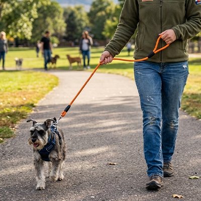 Longe pour Chien Longueur ajustable Permet d'adapter la distance entre le maître et l'animal