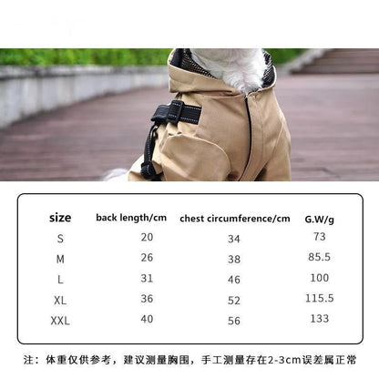 Manteau a épreuve de l 'eau pour la promenade et en évitant que le chien viens trop tremper. - WOOF TOUT