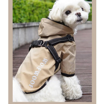 Manteau a épreuve de l 'eau pour la promenade et en évitant que le chien viens trop tremper. - WOOF TOUT