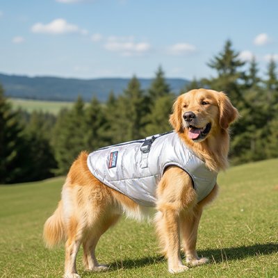 Manteau Chien Fermeture dorsale: Système de fixation pratique