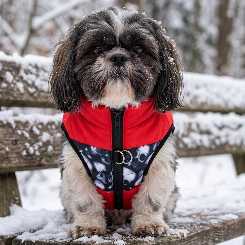 Manteau pour Chien  plusieurs designs proposés dont uni et imprimé pour personnaliser selon les goûts
