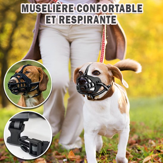 Muselière Poids minimal pour ne pas gêner les mouvements naturels du chien