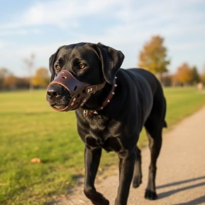 Muselière pour chien​ Structure ouverte maintenant le champ de vision du chien intact