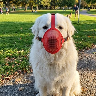 Muselière pour chien Trois formats différents pour s'adapter à diverses morphologies canines, du petit au grand gabarit