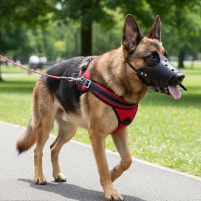 Muselière pour chien​  Zones de contact souples au niveau du museau pour éviter les irritations lors du port prolongé