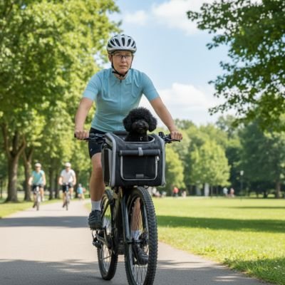 Panier à vélo pour Chien permet une utilisation polyvalente comme sac de transport hors du vélo