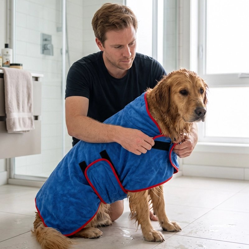 Peignoir pour Chien Gamme adaptée aux petits, moyens et grands chiens pour répondre aux besoins de toutes les races