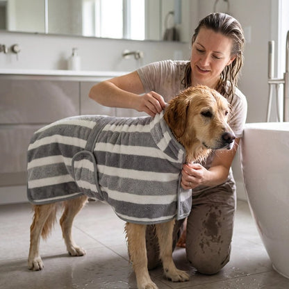 Peignoir pour Chien maintient la chaleur corporelle après le bain