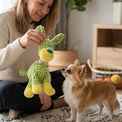 Peluche Chien Capte l'attention visuelle et encourage l'interaction