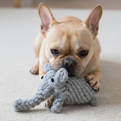Peluche Chien résiste aux mâchoires puissantes et aux séances de jeu intensives