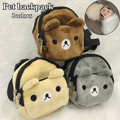 Petit sac a dos pour petit animal de compagnie peux introduire buiscuit et petit sac et peigne. - WOOF TOUT