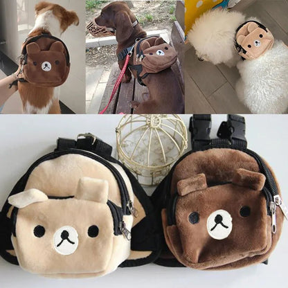Petit sac a dos pour petit animal de compagnie peux introduire buiscuit et petit sac et peigne. - WOOF TOUT