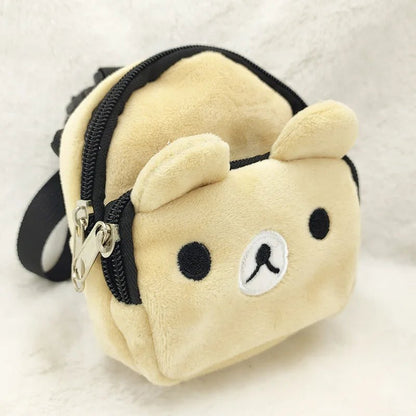 Petit sac a dos pour petit animal de compagnie peux introduire buiscuit et petit sac et peigne. - WOOF TOUT